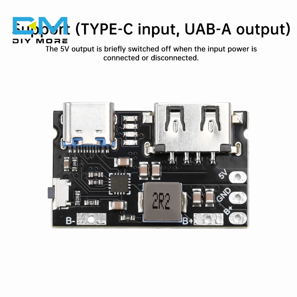 TYPE-C USB 5V 2.4A Lithium-ion Battery Charge and Discharge Control Board Fast Charging DIY Mobile Power Motherboar