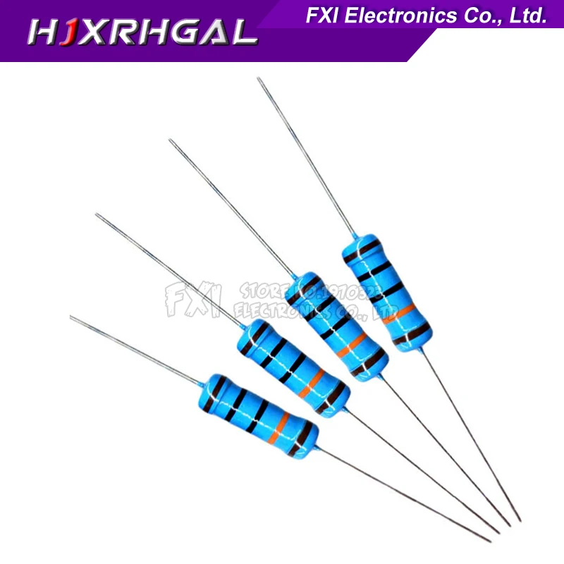 20 stücke 3W Metall film widerstand 1% 1r ~ 1m 1r 2,5r 10r 22r 33r 47r 1k 4,7 k 10k 4,7 k 1 4,7 10 22 33 47 4 k7 Ohm igmopnrq