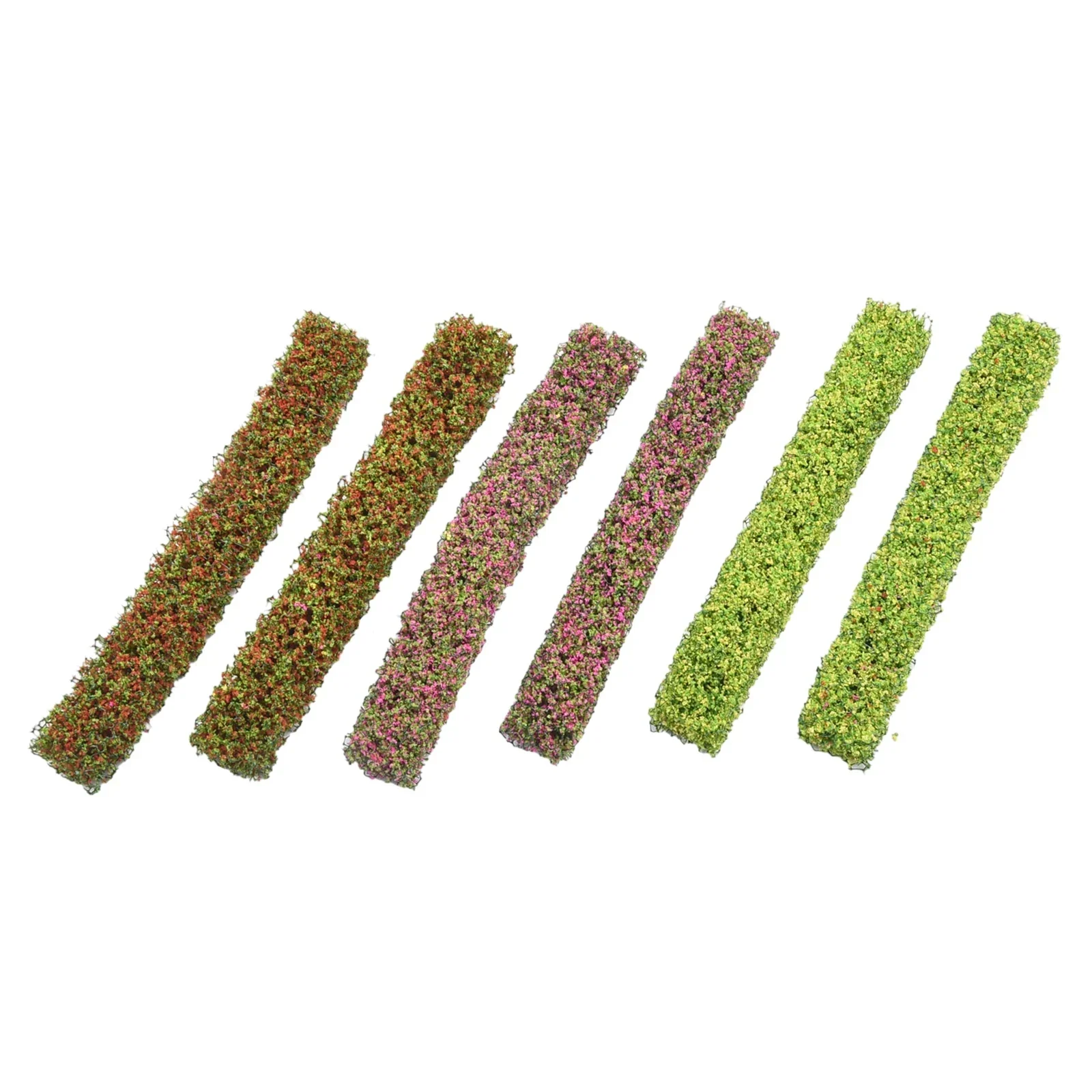 Grass Tufts Shrub Strips DIY Miniature Sand Table Model Simulation Static 12pcs Architectural Building Diorama