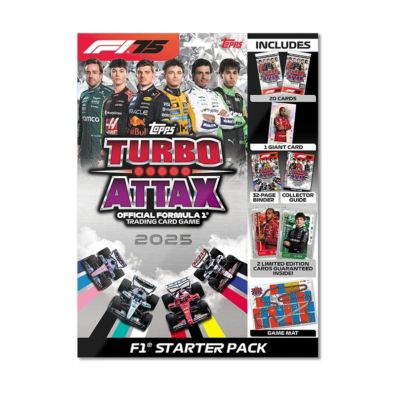 Topps Turbo Attax F1 2024 Mega Multipack – 39 Kaarten + 2 Limited Editions, 400+ Verzamelkaarten, Nieuwe Categorieën, Officieel F1-product Topps Turbo Attax F1 2024 Mega Multipack – 39 Kaarten + 2 Limited Editions, 400+ Verzamelkaarten, Nieuwe Categorieën, Officieel F1-product