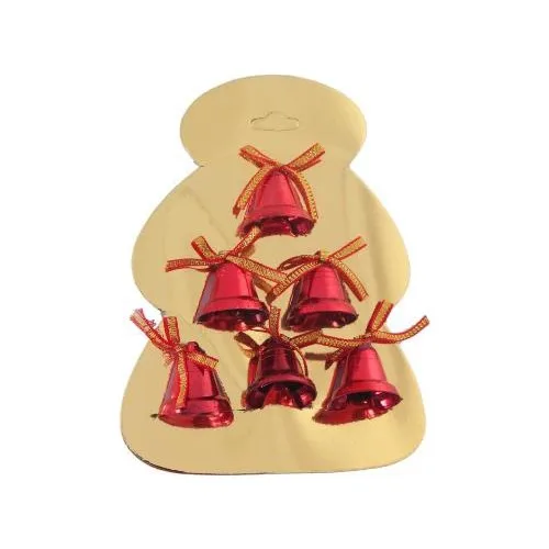 Evistro Christmas Party Ornament Bell 6 pieces 3cm