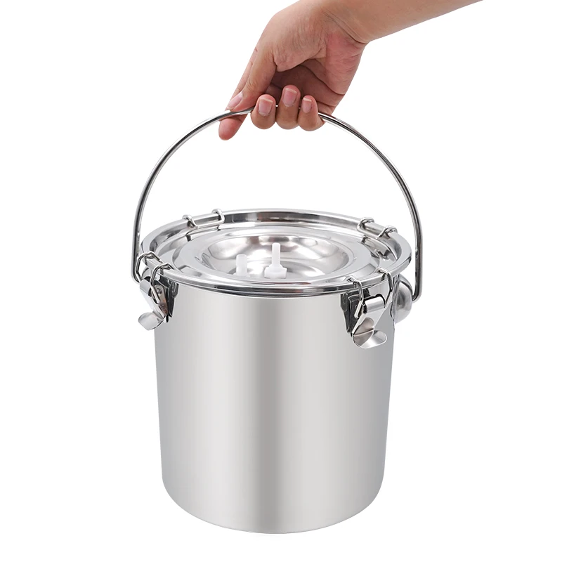 5L Stainless Steel Separate Milk Bucket for Goat Cattle Sheep Electric Milker Machine Accessories Replaceable Milk Bucket