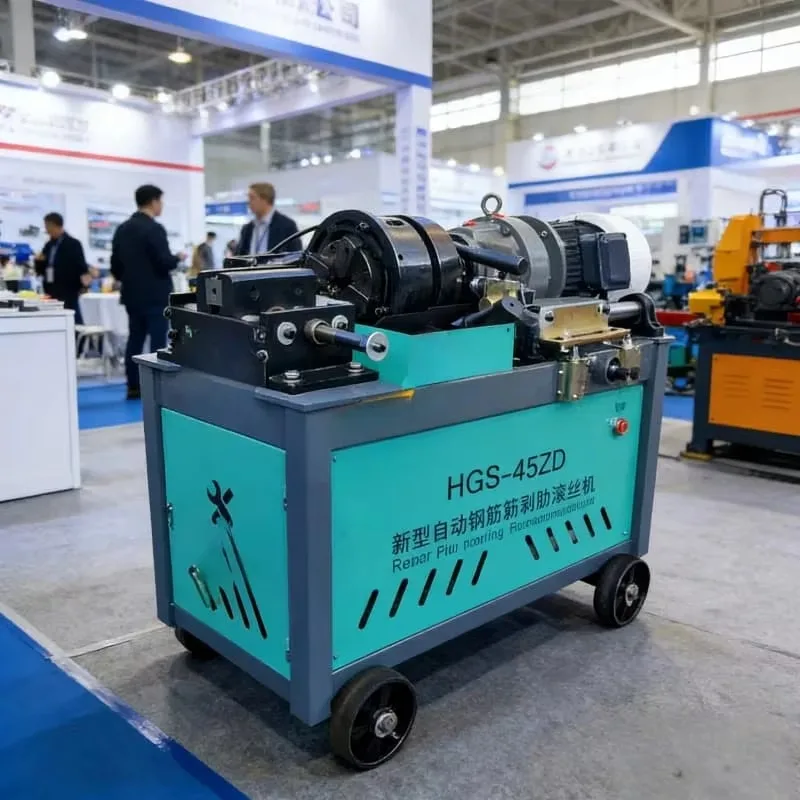 YG Customized Automatic Rebar Threading Machine Factory Steel Bar Thread Rolling Construction Fastener Round Bar Steel Thread Ro