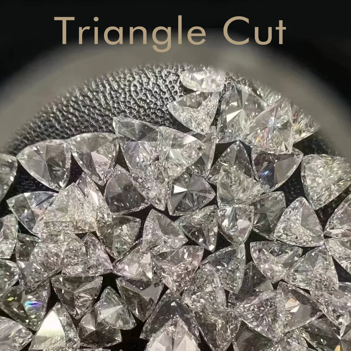 

1CT Small Diamond Trillion/Straight Trillion Cut DEF Color VS Clarity Loose CVD/HPHT Lab Grown Diamond for Jewelry Made
