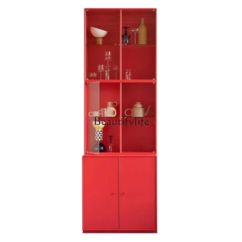 

44Italian minimalist paint side locker restaurant household tea locker