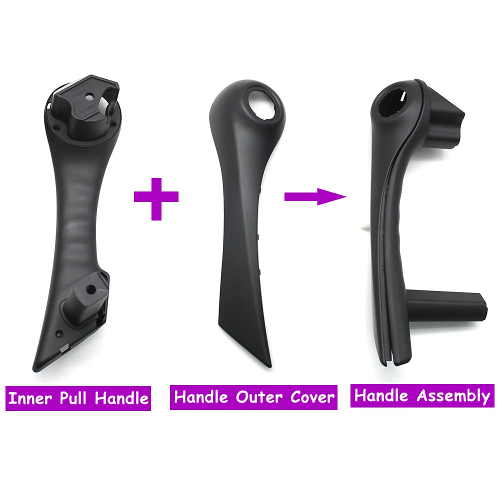 Megane 2 II 2002-2008 Car Front Left Right Interior Door Pull Handle with Cover Trim Assembly For Renault 8200297158 8200297171
