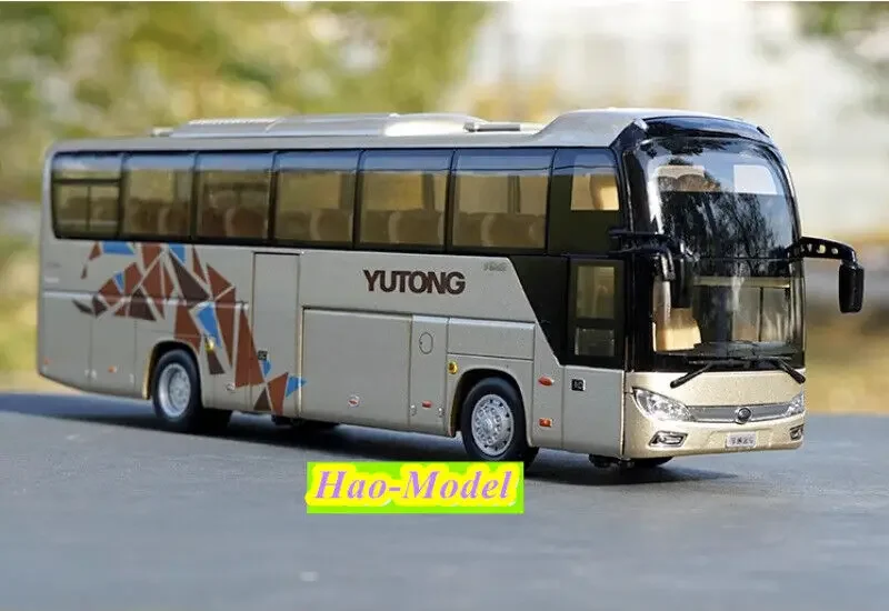 1:42 For YUTONG MAN ZK6120R41 Bus Double decker Model Alloy Diecast Toys Boys Birthday Gifts Hobby Display Collection Ornaments