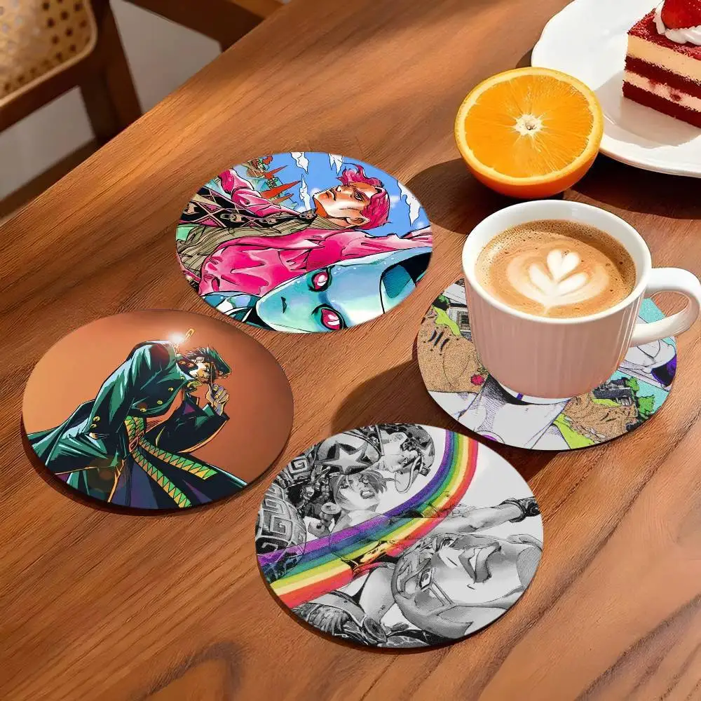 JOJO Anime Wooden Coaster Suitable For Restaurants And Coffe