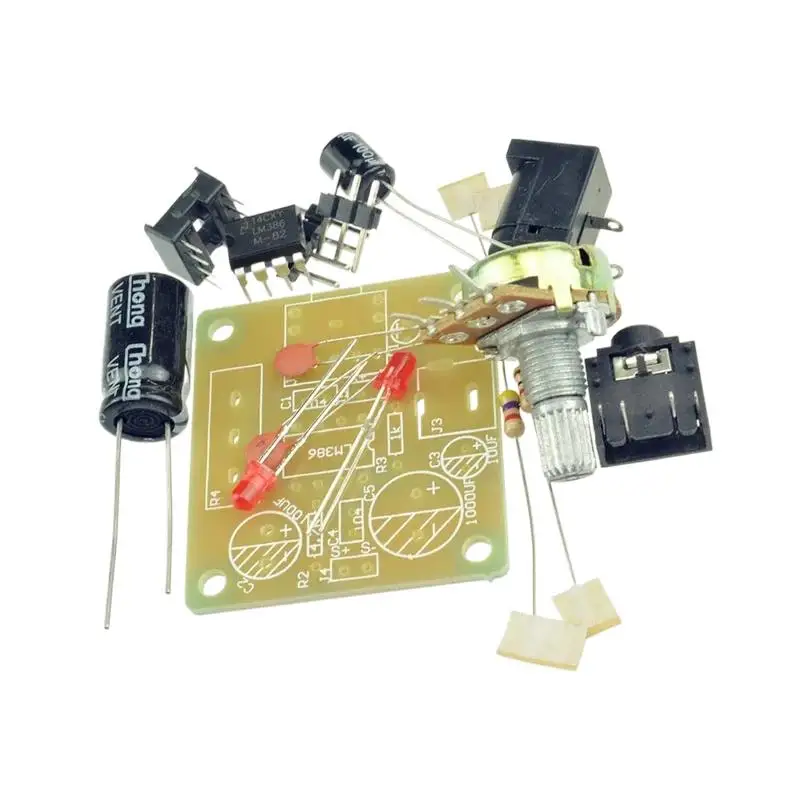 Lm386 mini placa amplificadora kit diy 3v-12v amplificador de potência terno kits divertidos eletrônicos além tda2030