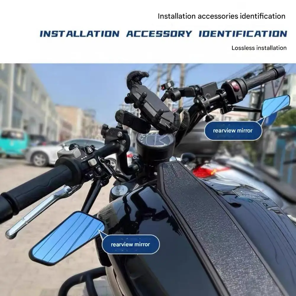 Good Quality For Benda Chinchilla 350 Napoleonbob500 DARK FLAG 500 lowered rearview mirror modification accessories