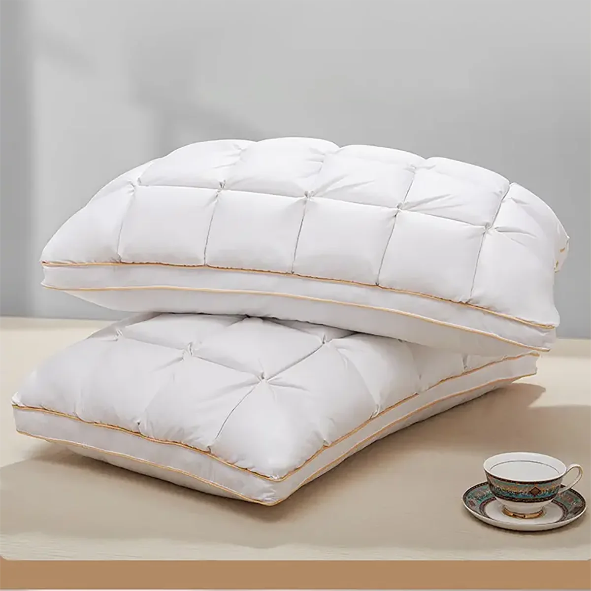 1 pc Luxury 3D Bread Bed Pillows Super Soft Down Alternative Neck Protection Pillows for Back,Stomach or Side Sleepers