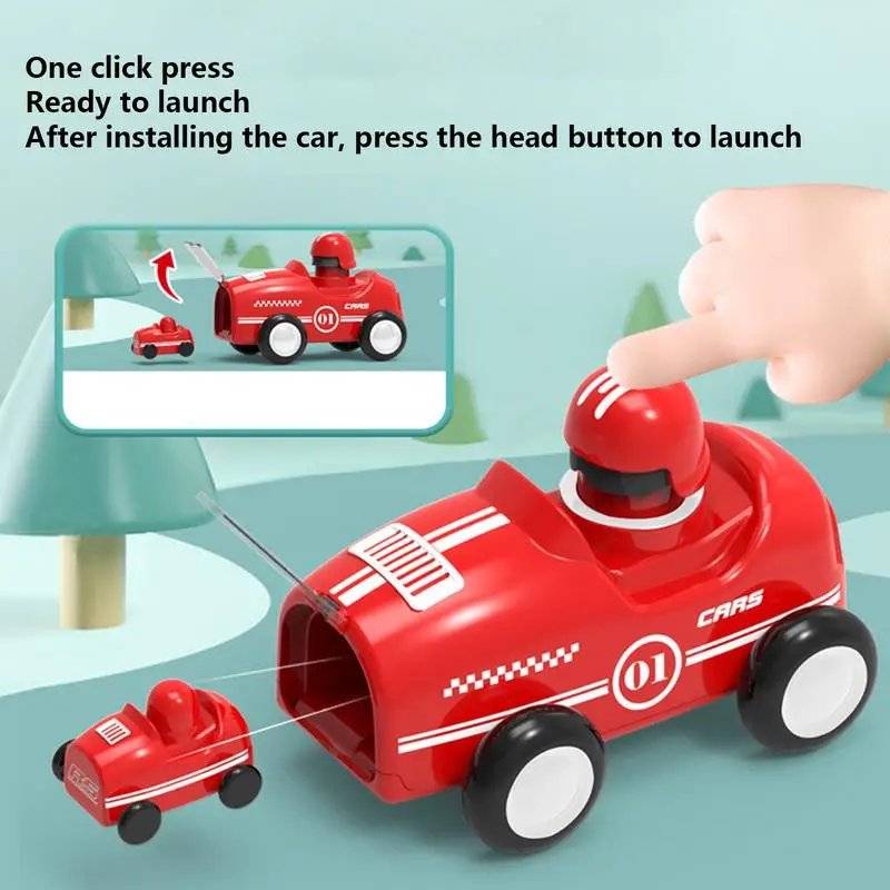 Push And Go Cars 2PCS Cute Toy Pullback Cars Creative Interactive Toy Inertial Vehicle Toys Kids Products Cool Kids Products For