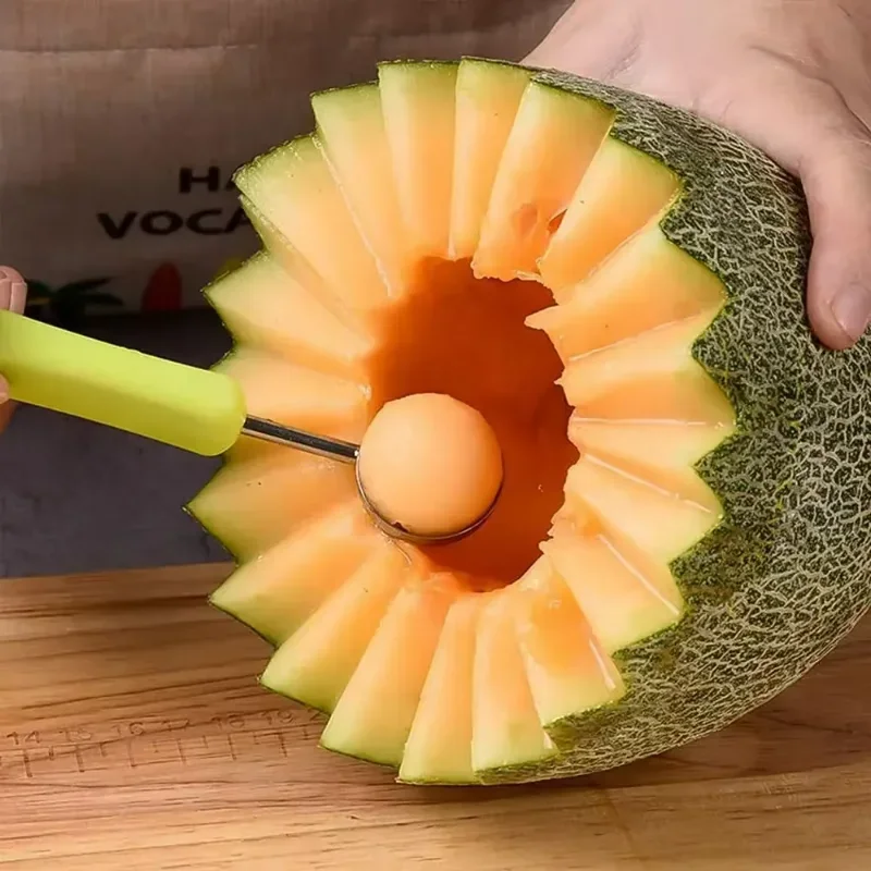 3 in 1 Watermelon Slicer Cutting Knife Spade Fruit Carving Knife AvocadoKnifeMultifunctionalFruiDredgeSeparator Kitchen Gadgets