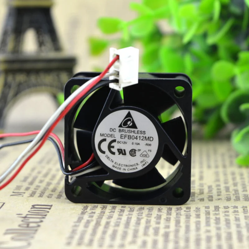 X For DELTA EFB0412MD | 12V 0.10A | 4CM | Switch Server Industrial Cooling Fan 1PCS