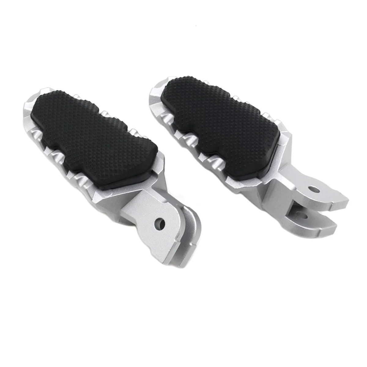 Motorcycle Footrest Foot Pegs Pedals for DUCATI HYPERMOTARD 821 Multistrada MTS 950 1260 1200(Silver