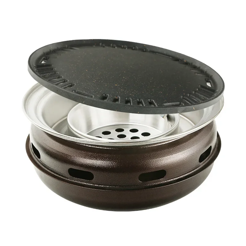 Roast meat stove round stainless steel