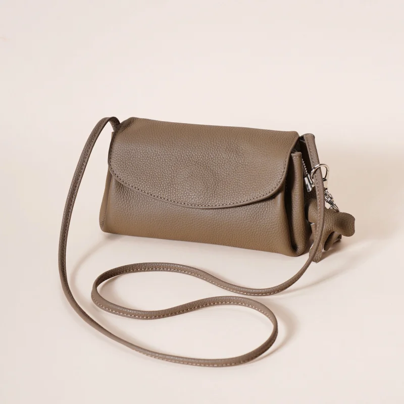 

Новое поступление, женская сумка через плечо из натуральной кожи, модная мини-элегантная сумка из воловьей кожи с верхним слоем