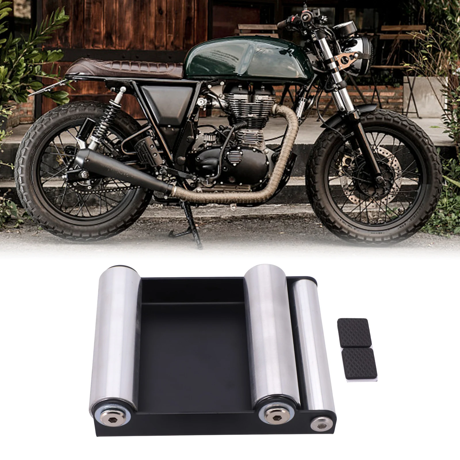 

Metal Motorcycle Tire Cleaning Bracket Stand for Portable Tire Wash and Chain Cleaning Roller and Reliable Tire Cleaner