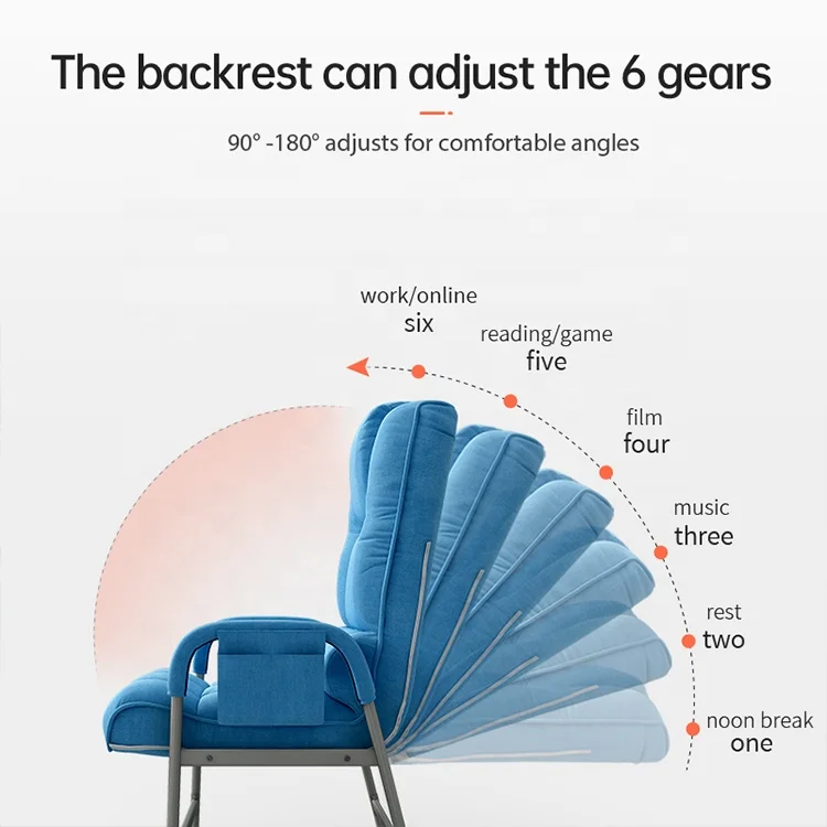Luxury Breathable Fabric Folding Foldable  Office Chair