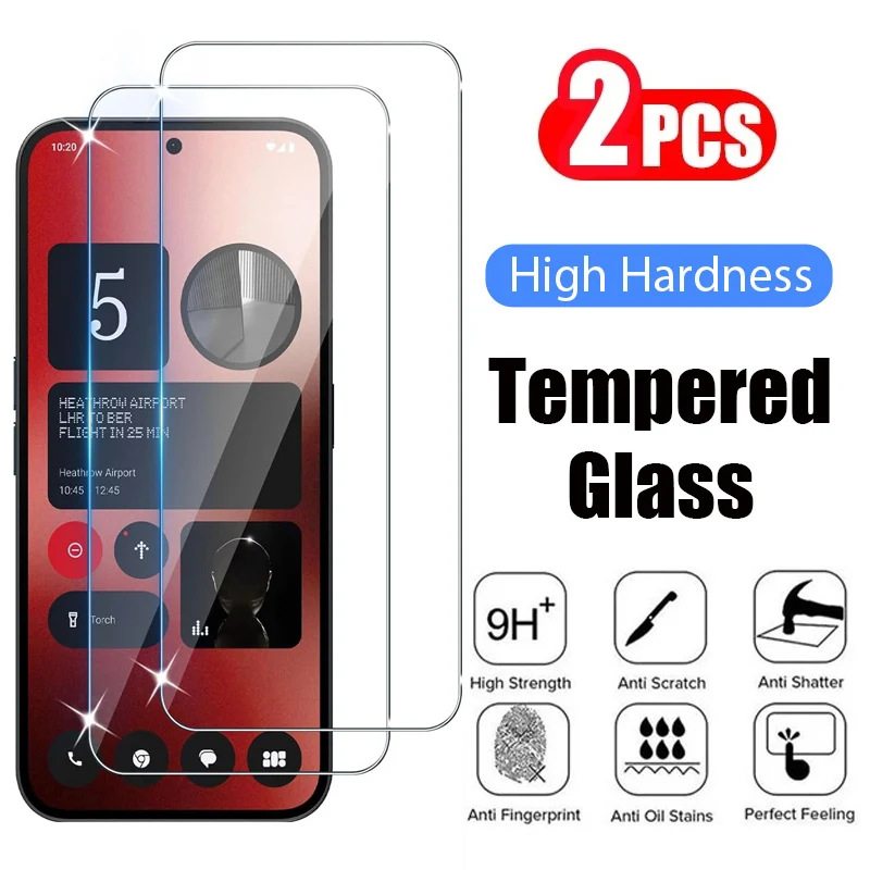 2Pcs Tempered Glass for Nothing Phone 2A 2 1 Protective Transparent Screen Protector Film For Nothingphone 2A Glass