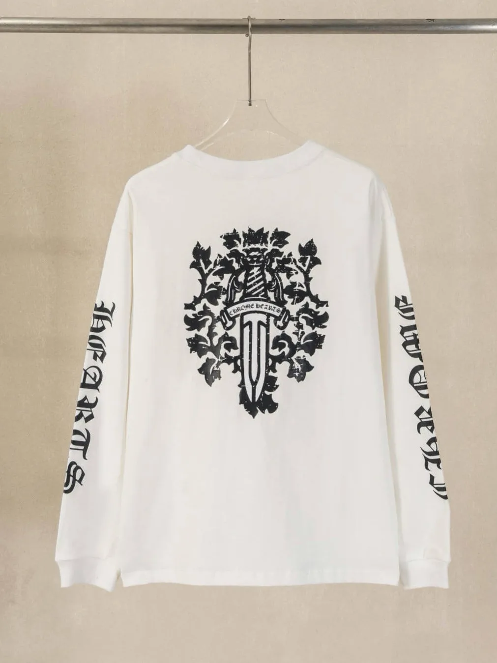 Fall 2026 Heavyweight Washed Print Long Sleeve round Neck T-Shirt Unisex Loose Casual Top Cotton Youth Fashion Leisure Wear