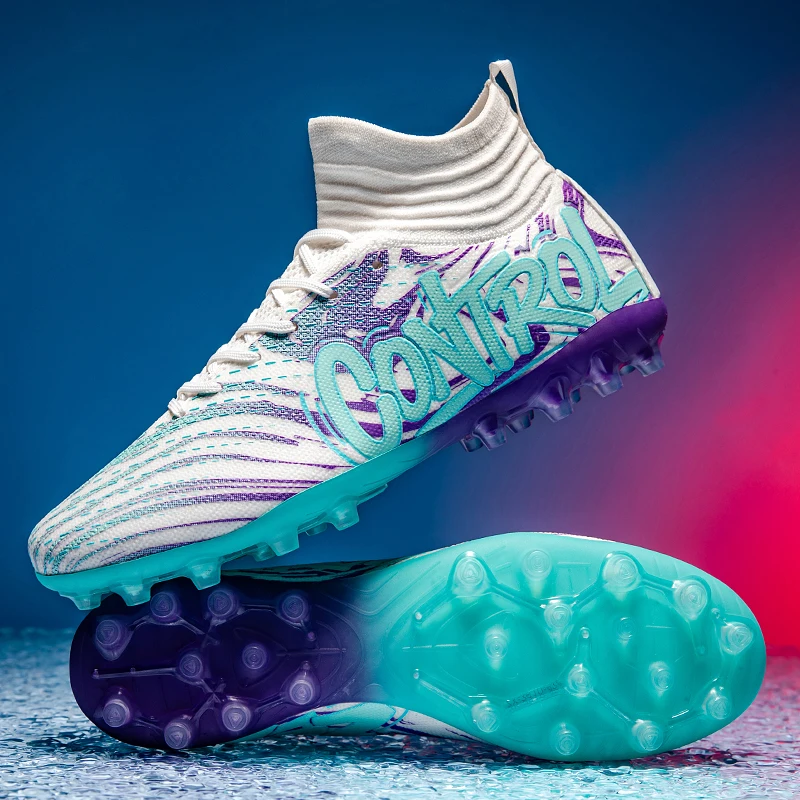 

Men Soccer Shoes FG AG Sneaker Boy Comfortable Society Resistant Top Quality Football Shoes Long Spikes Football Boots