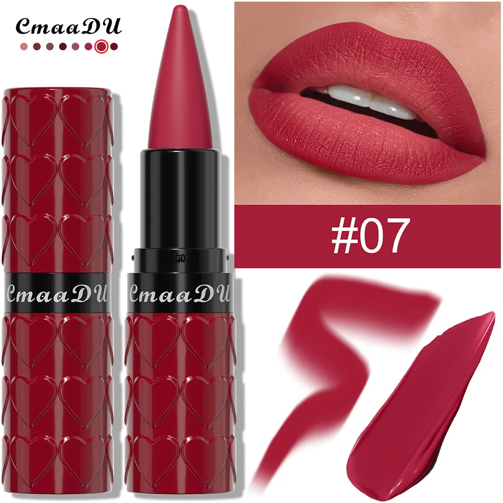 

8-color heart-shaped lipstick, long-lasting matte lip liner pen, not easy to come off makeup, improves lip shape