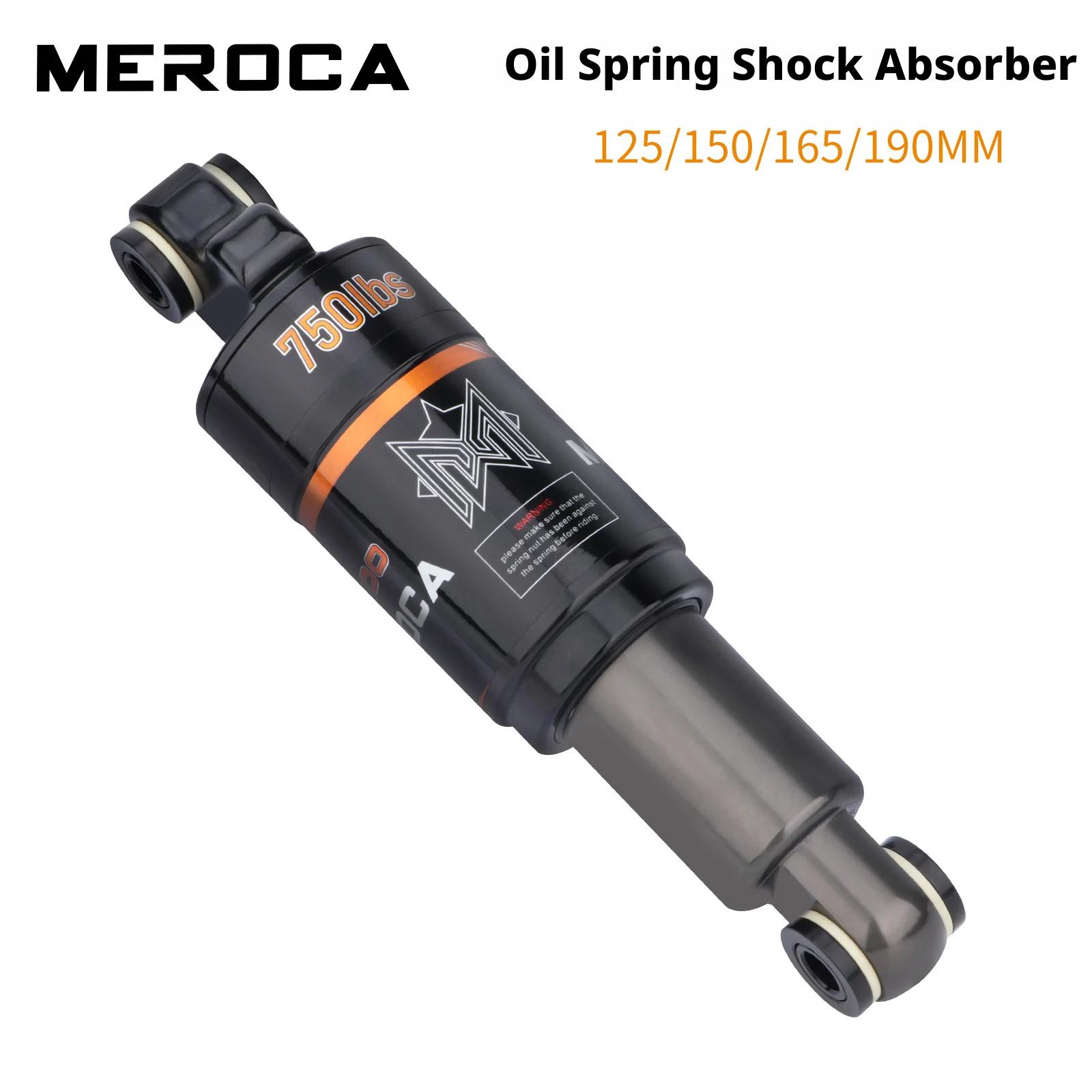 

Bicycle Rear Shock Absorber 125/150/165/190mm Bike shock absorber Mountain Bike Oil Spring Shock Absorber mtb parts