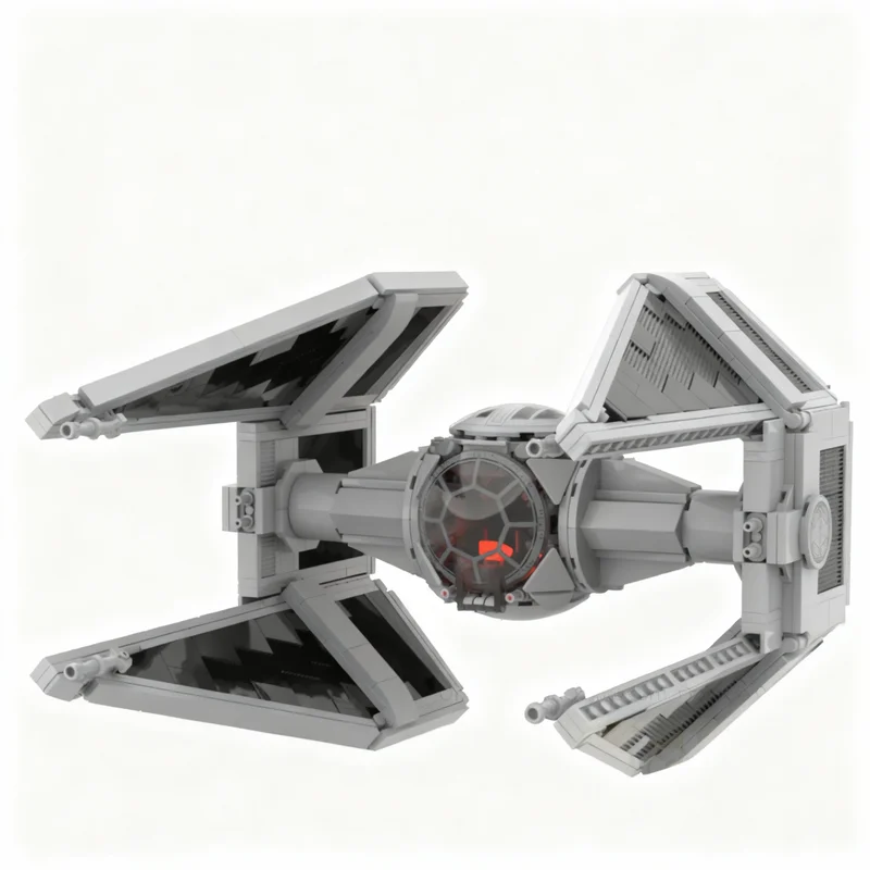 

778PCS MOC Space Battle Tie In Interceptor Model Custom Puzzles Architecture DIY Assembly Display Home Decor Gift Collectible