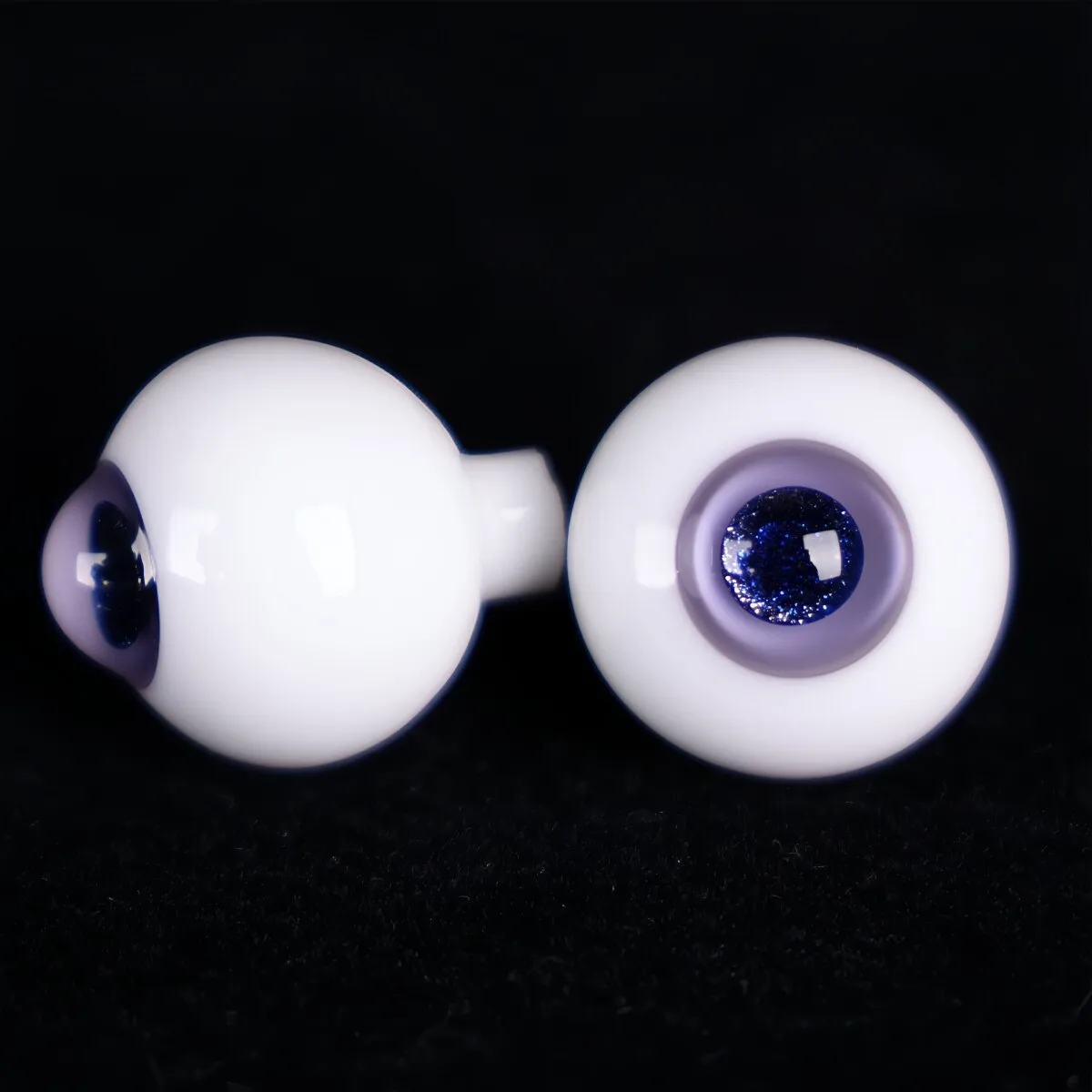 BJD Glass Eyes 14mm Purple Flash Pupil Small Iris for OB Doll Four Points Purple 02 Bright Eyes