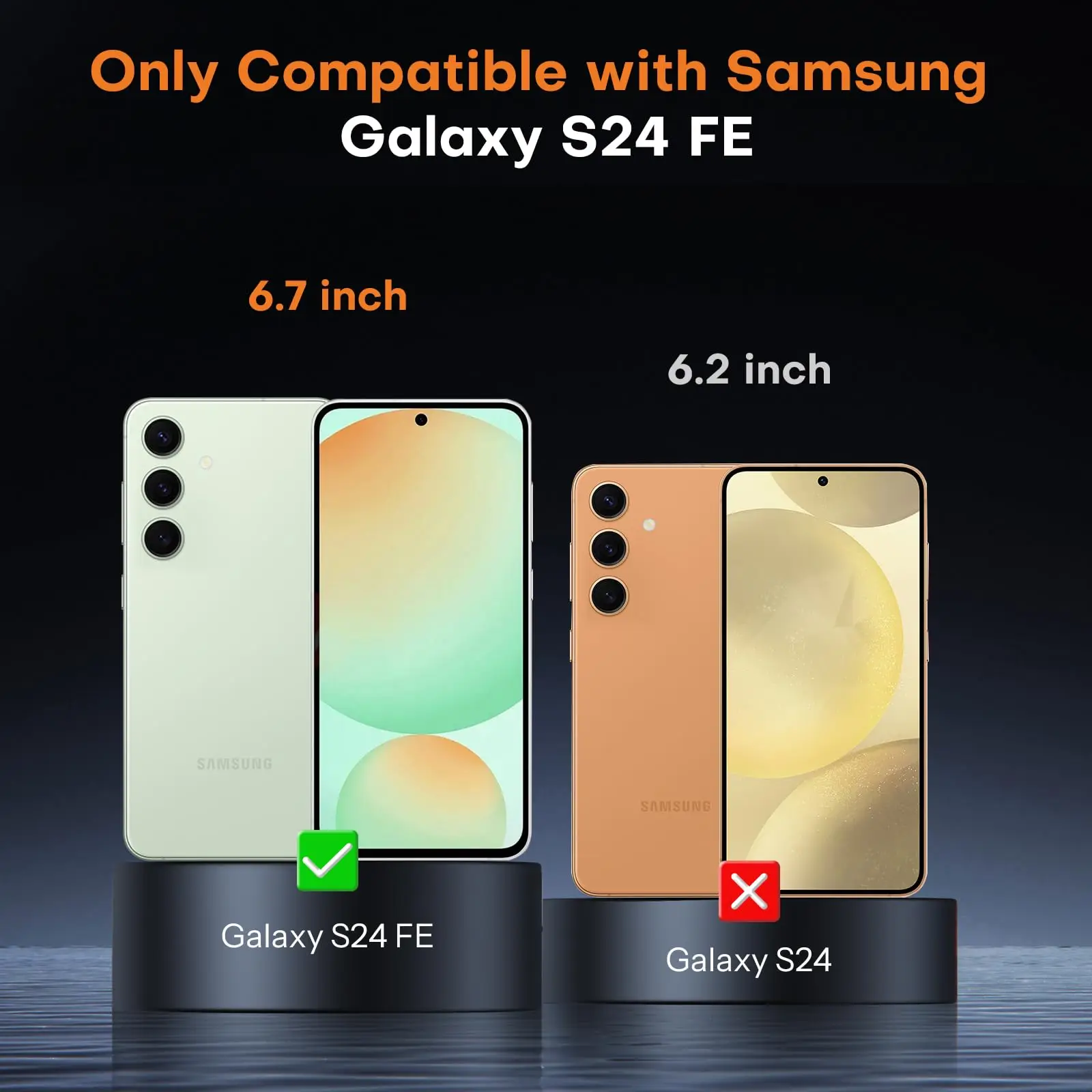 For Samsung Galaxy S24 FE 6.7 inch Screen Protector Tempered Glass Crystal Mica 9H HD Clear Transparent Anti Scratch