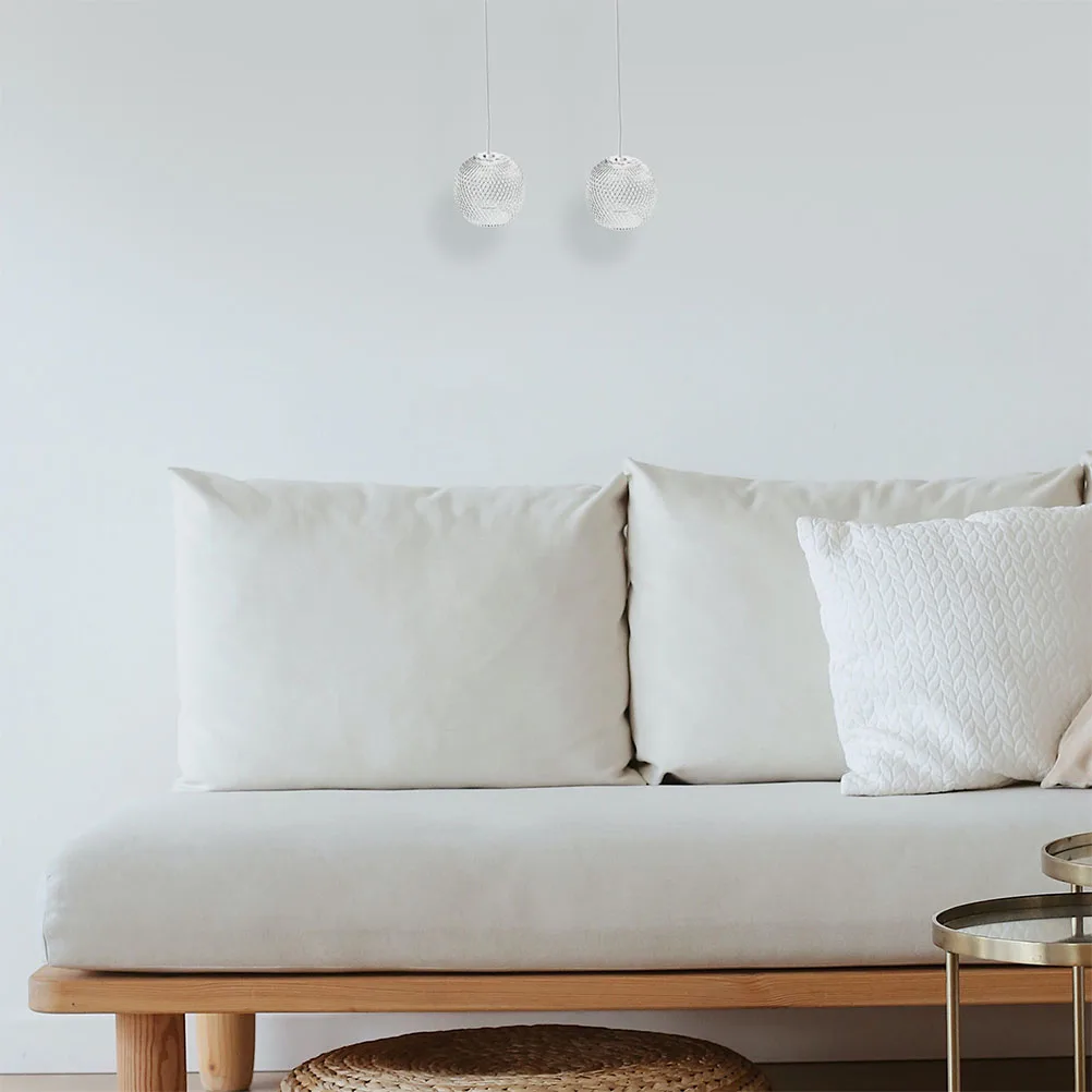 

4Pcs Globe Lampshade Iron Mesh Ceiling Pendant Light Shade Vintage Style Bulb Guard Replacement Light Covers Industrial Recessed