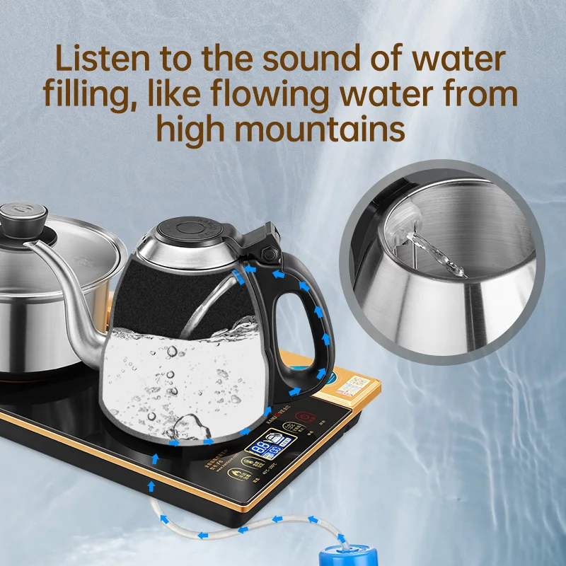 KAMJOVE One-touch Fully Intelligent Electric Tea Kettle Flowing Spring Tea Art Warmer Integrated Boiling and Disinfection