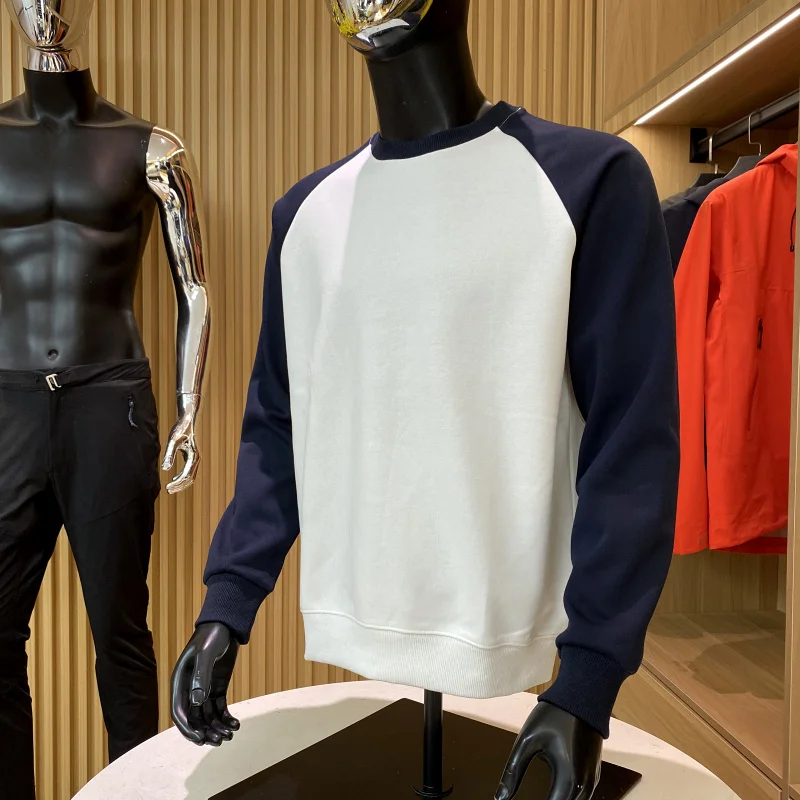 الرجعية الأمريكية Sle طويلة Sve البلوز عارضة فضفاض oulder الإدراج جولة Ne الرجال Faion ربيع الخريف نموذج جديد #4