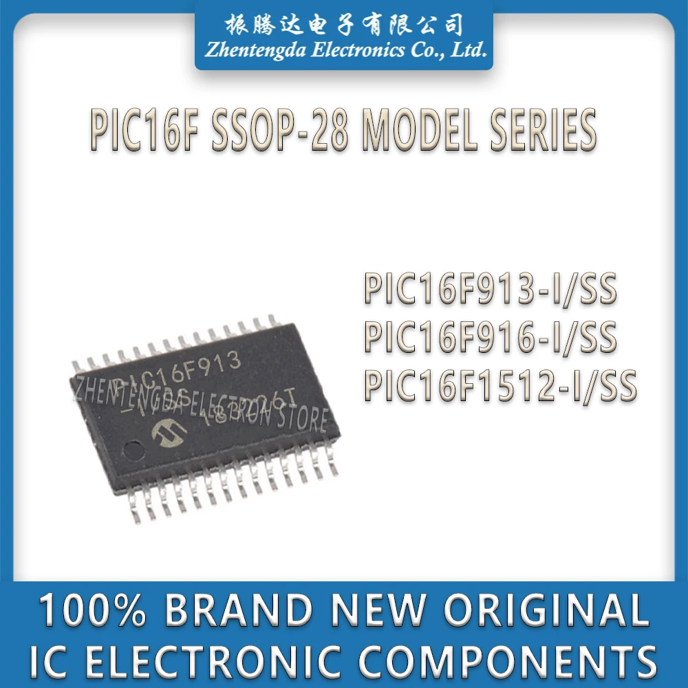 

PIC16F913-I/SS PIC16F916-I/SS PIC16F1512-I/SS PIC16F913 PIC16F916 PIC16F1512 IC MCU Chip SSOP-28