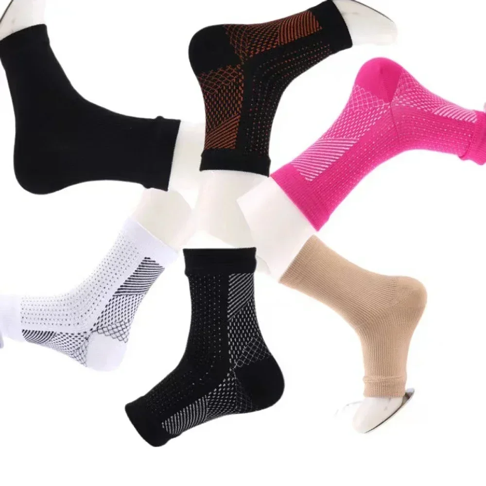 1Pair Compression Socks For Women Ankle Compression Sleeves Braces Arch Support Neuropathy Soothe Socks,Nano Soothesocks For Men