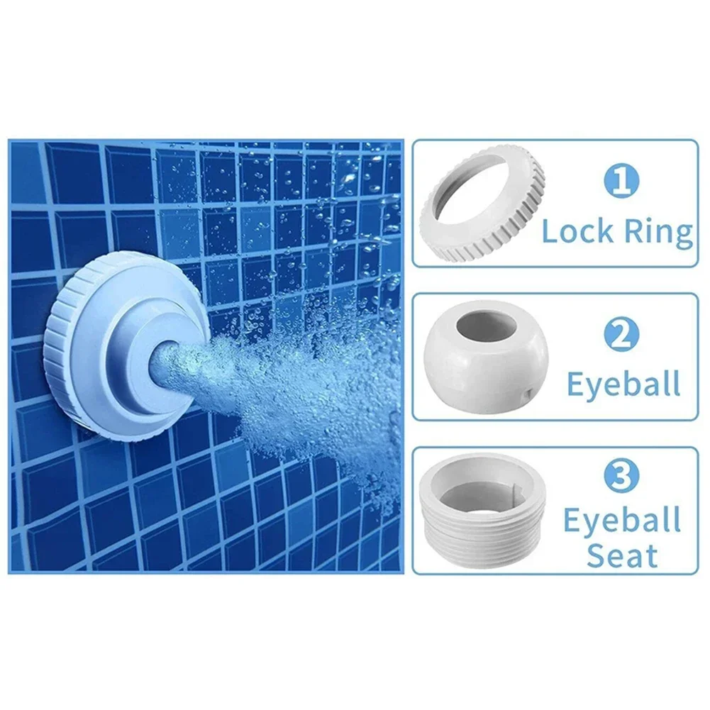 

Прочная массажная насадка для проточной яблоки глазного яблока для горячего источника для спа-бассейна для бассейна, пластиковые практичные аксессуары