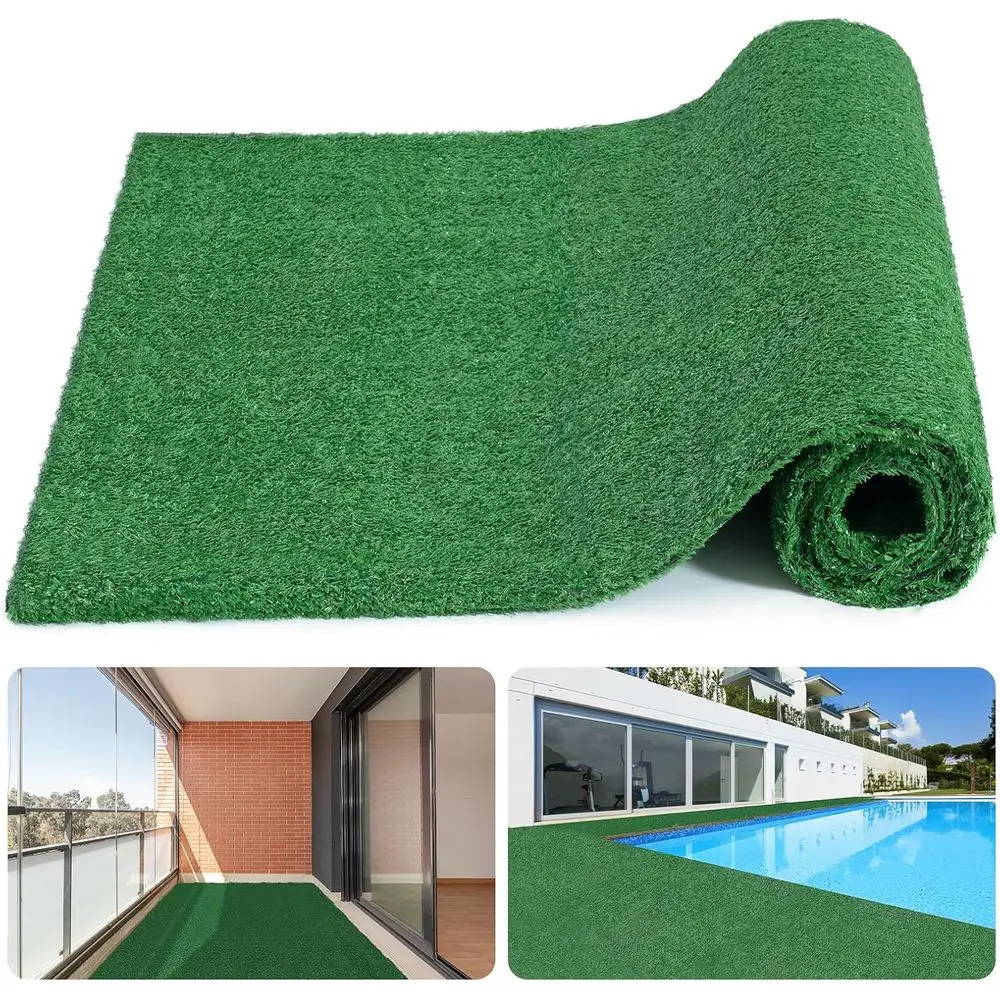 

Premium Artificial Grass Turf, 6.6ft x 13.1ft (86.5 sq ft) Natural-Looking Synthetic Grass Mat for Pet Areas, Indoor, Outdoor, a