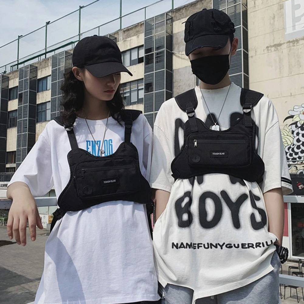 حقيبة تلاعب الصدر للصيد في الهواء الطلق، حقيبة صدر عصرية متعددة الوظائف، حقيبة سترة تكتيكات خارجية، حقيبة جري رياضية ذات سعة كبيرة #2