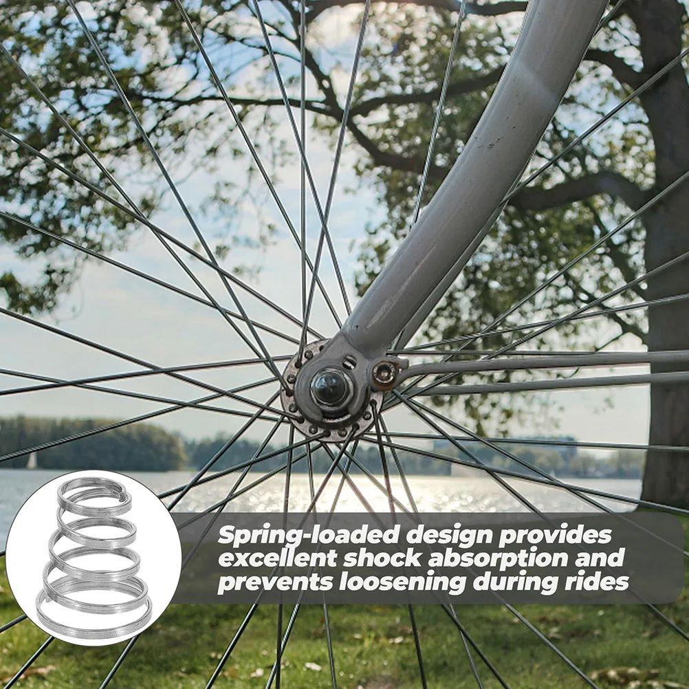 

20Pcs Quick Release Wheel Skewer Springs Stainless Steel Bike Axle Spring Universal Replacement for Road Mountain Trainer Bike