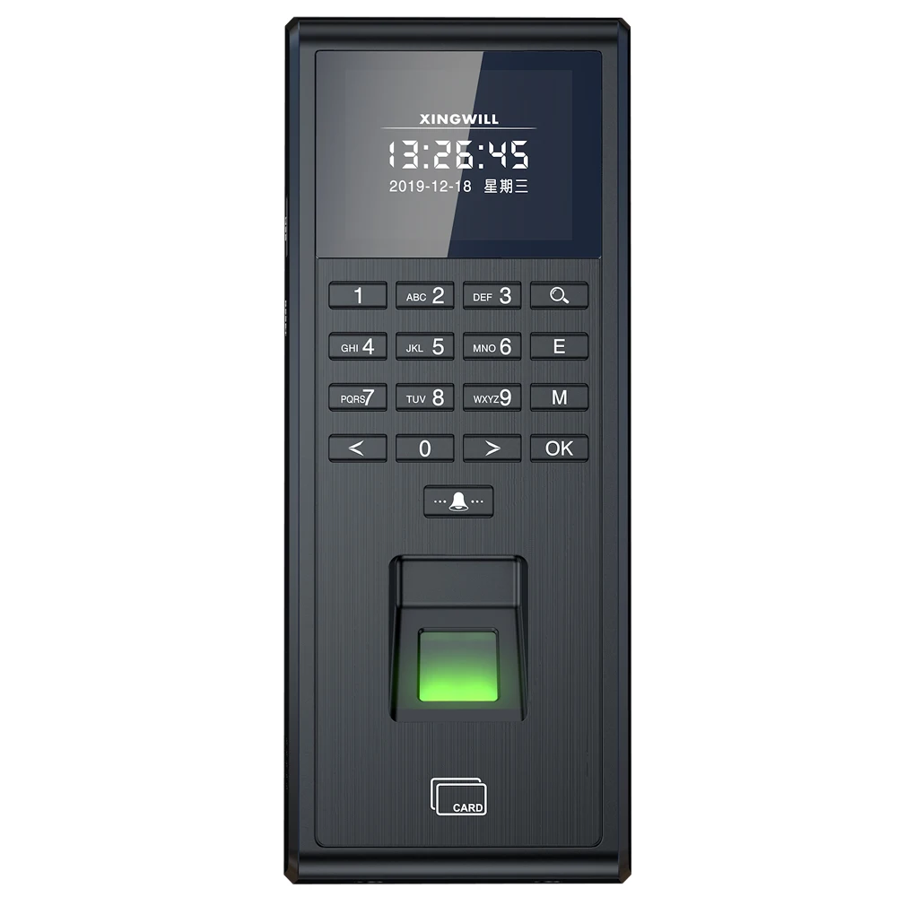 

TCP/IP Fingerprint Time Attendance Machine RFID 125KHZ for Smart Door Access Control System Kit Standalone Keypad 1000 Users