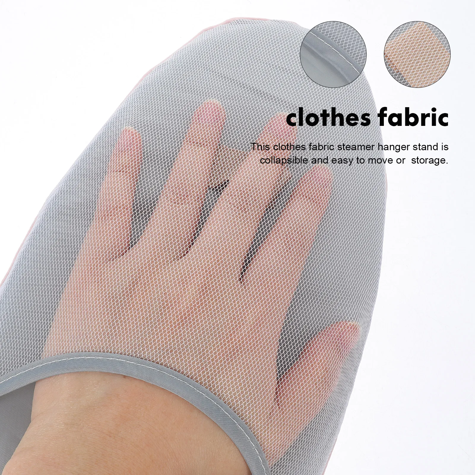 

1Set Garment Steamer Hanger Adjustable Foldable Clothes Drying Rack Lightweight Stand Portable Ironing Glove Protection