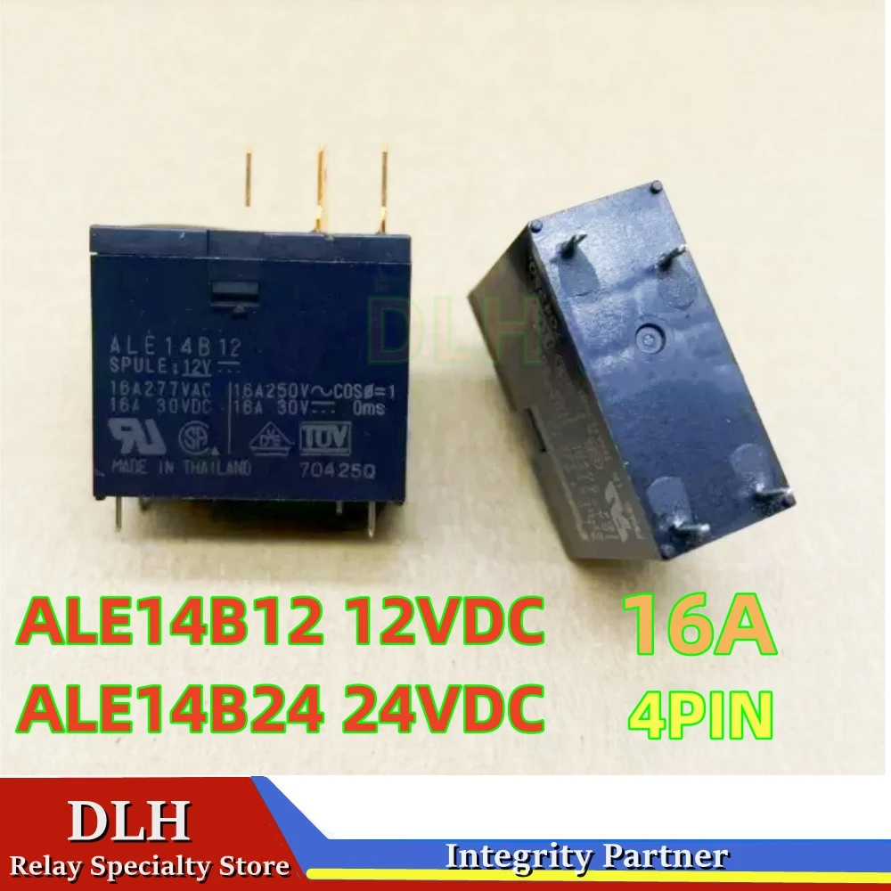 

2PCS 100%New Original ALE14B12 12VDC ALE14B24 24VDC 16A 4PINS 12V 24V DC12V DC24V Power Relay