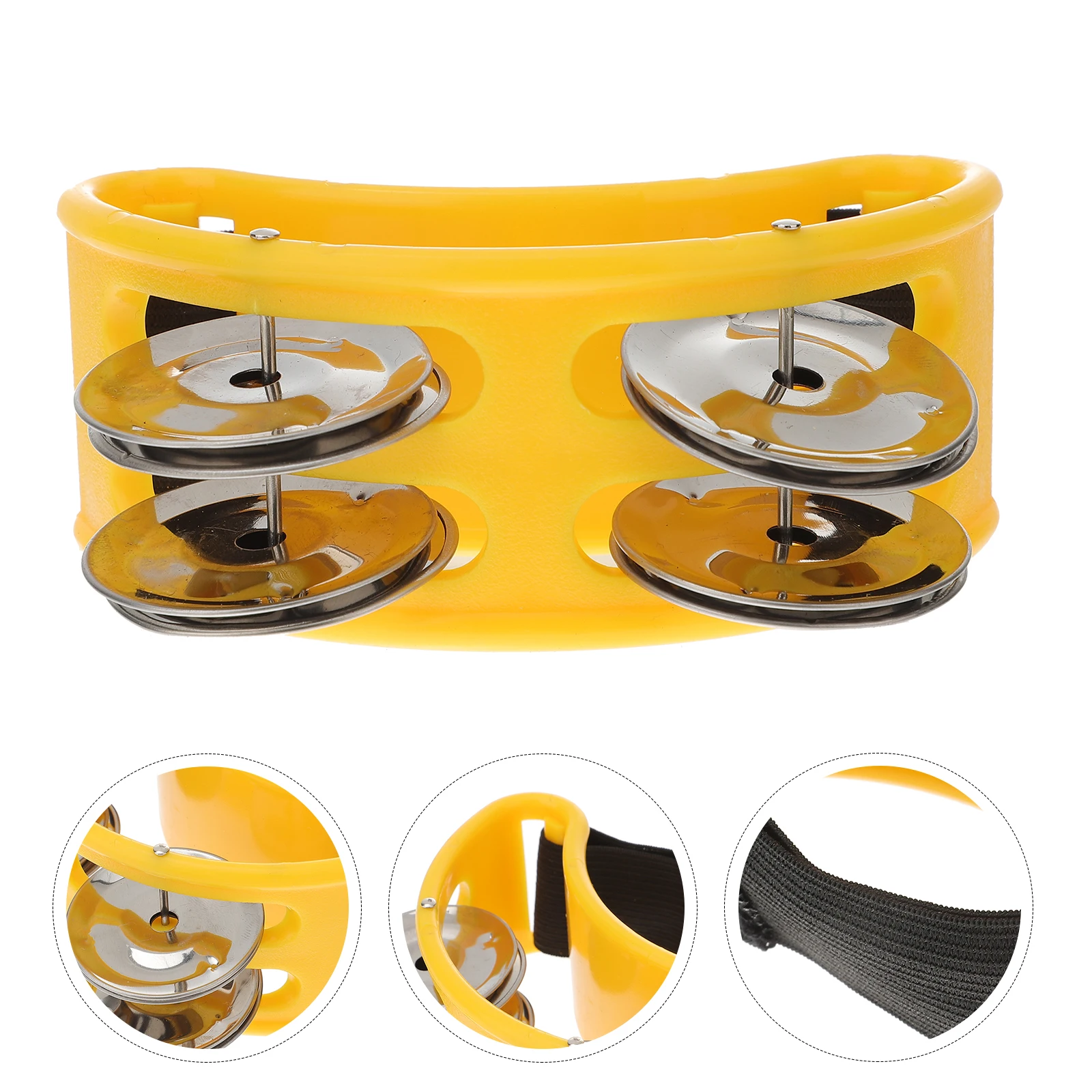 

Foot Bell Accessories Jingle Bells Tambourines for Music Percussion Plastic Rattle Man
