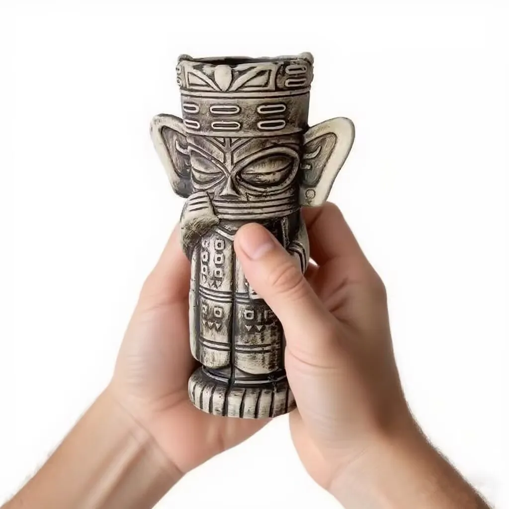 

Beer Beverage Mug Cocktail Cup 450ml Hawaii Tiki Mugs Wine Mug Ceramic Ku.Ku.Kauioo Mugs Barware