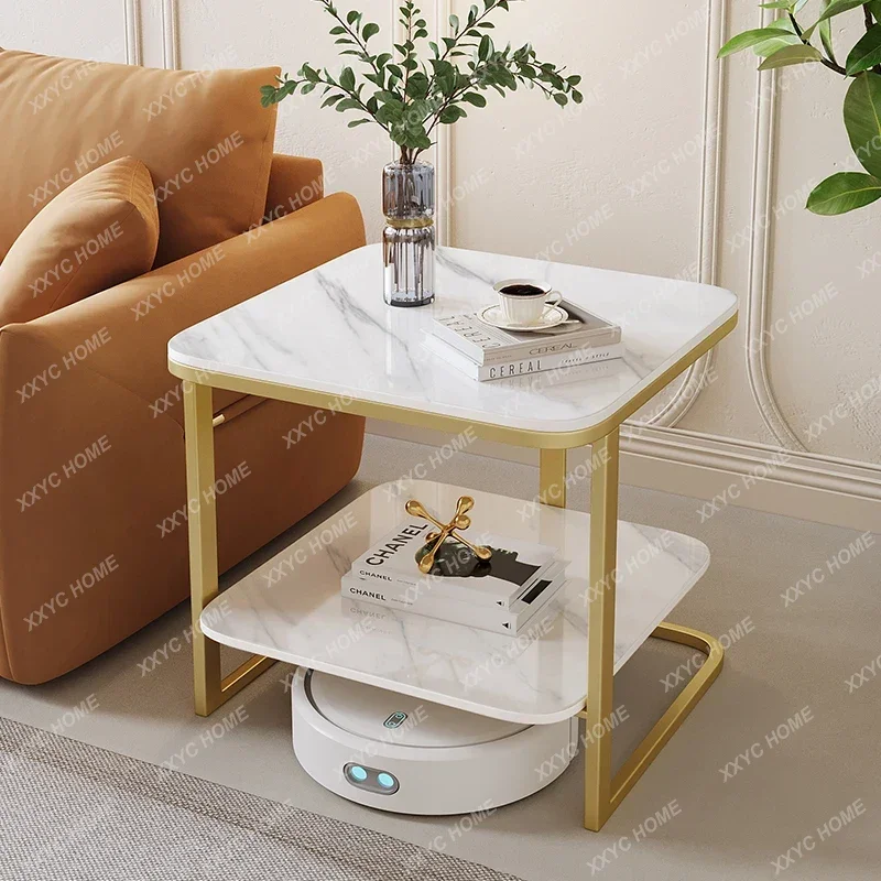 NN Slate sofa edge a few light luxury high sense modern simplicity very narrow small side a few movable small square table