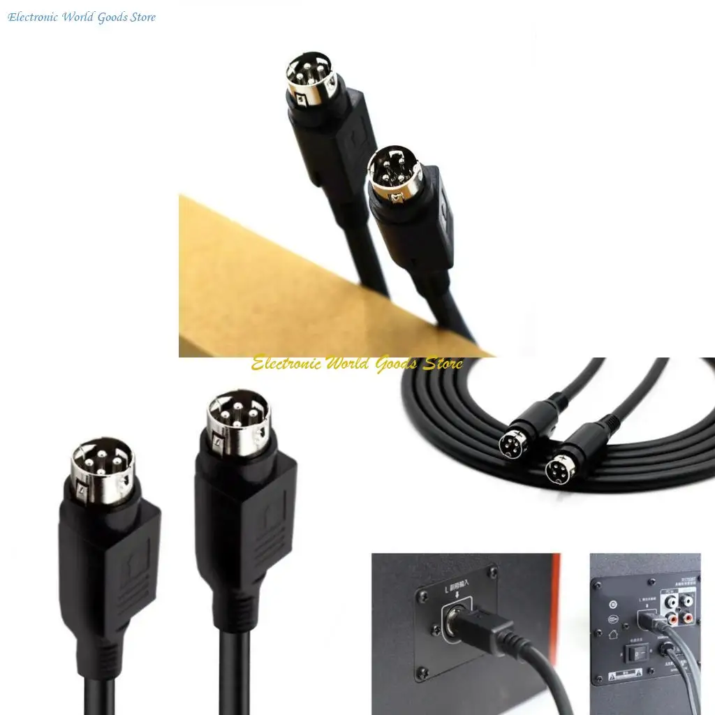 A3PDプロフェッショナル4ピンDINスピーカーR1700BT R1600TIIIスピーカーケーブル用の優れた信号伝送用ケーブル