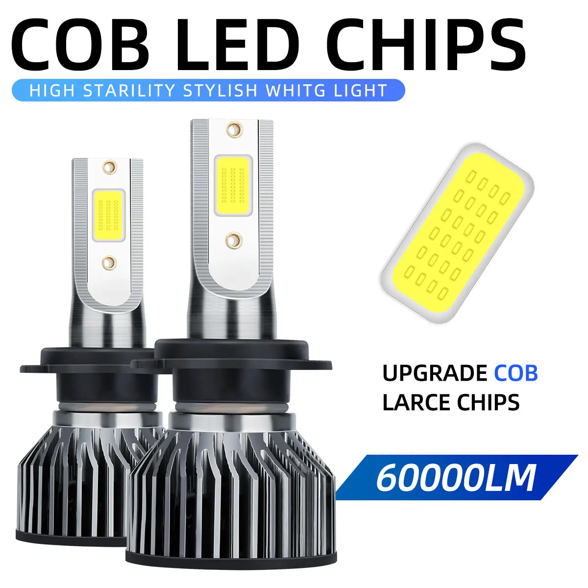 H4 LED H7 faros COB H1 H3 H11 9012 9005 9006 mini faros antiniebla lámparas de auto universal para coches bombillas blancas