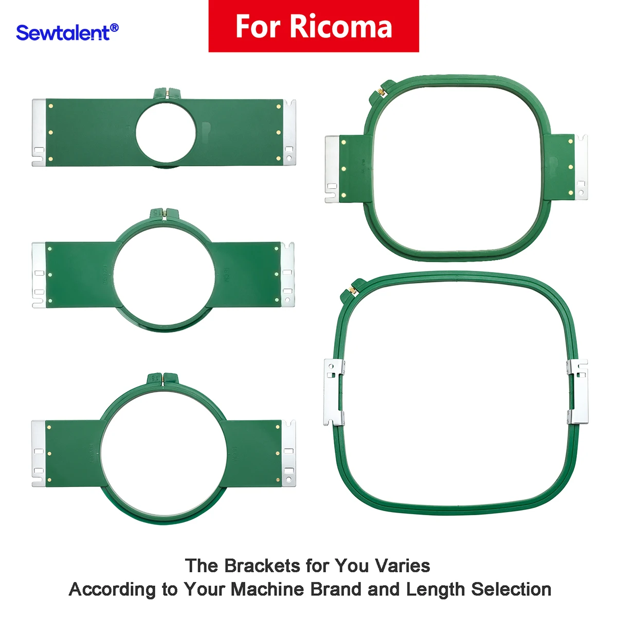 リコー、縫製、刺machine機リング用のプラスチック製刺hoフープ、ricoma、業界、sa1010用のチューブフレーム