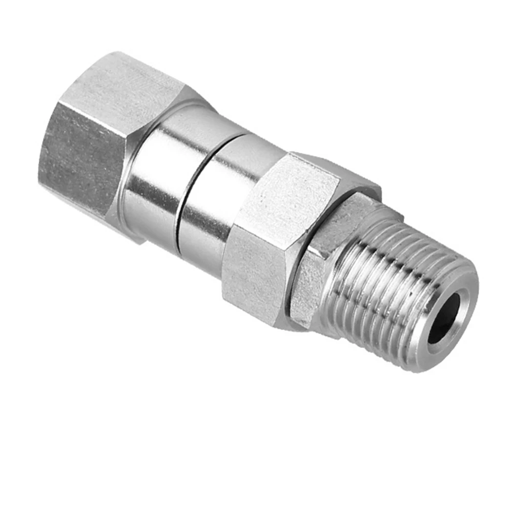 1 Pc High Pressure Washer Hose Joint 3/8‘’ Thread Kink Connector Adapter Stainless Steel For Garden Watering Tools Accessories